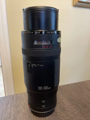 Canon Zoom Lens EF 100-300 mm 1:56 Untested With case | eBay