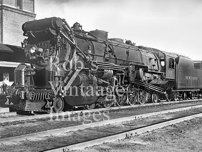 New York Hartford New Haven Railroad Photo Steam Locomotive 3219 4-10-2 8.5x11