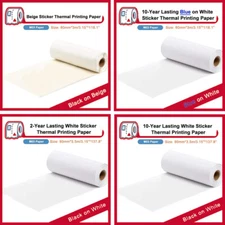 Phomemo 80mm Adhesive Thermal Sticker Paper for M03 Pocket Bluetooth Printer