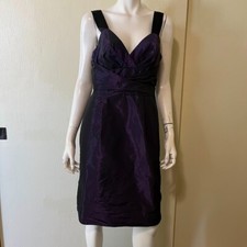 Banana Republic Run The World Dress Womens 8 Purple Metallic Party Cocktail