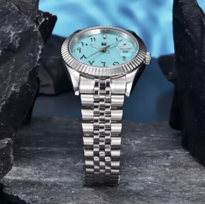 RollsTimi 2024 Neu Herrenuhr Luxus Mechanisch Automatik Edelstahl Arabisch