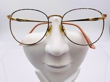 Vintage Evans Purple Gold Green Metal Oval Sunglasses Frames Hong Kong