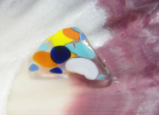 Sea Glass, Multi Color Blue Orange Yellow White