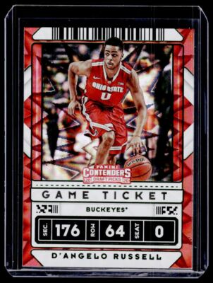 2020 Panini Contenders DP D'Angelo Russell Game Ticket Explosion #37 Buckeyes