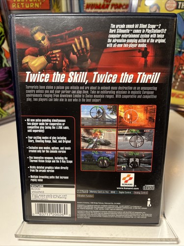 Tested/Works CIB Silent Scope 2 for Playstation 2 PS2, Collector Quality! - Picture 2 of 4