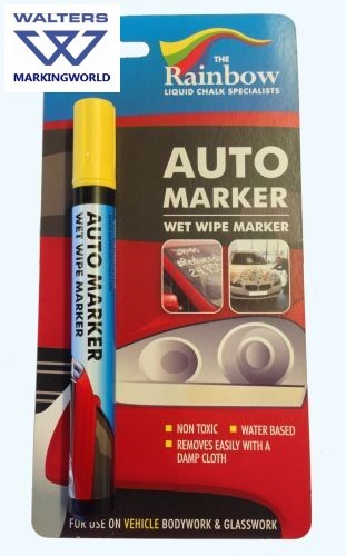 Pluma de tiza líquida de 5 mm | Marcadores automáticos arco iris para pintura y parabrisas de vehículos - Imagen 7 de 12