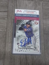 EZEQUIEL TOVAR 2023 TOPPS PRISTINE AUTOGRAPHED ROOKIE CARD. JSA CERTIFIED.ROX.