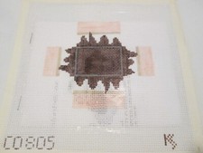 CHOCOLATE SQUARE PETIT FOUR-KATHY SCHENKEL-HP NEEDLEPOINT CANVAS-STITCH GUIDE
