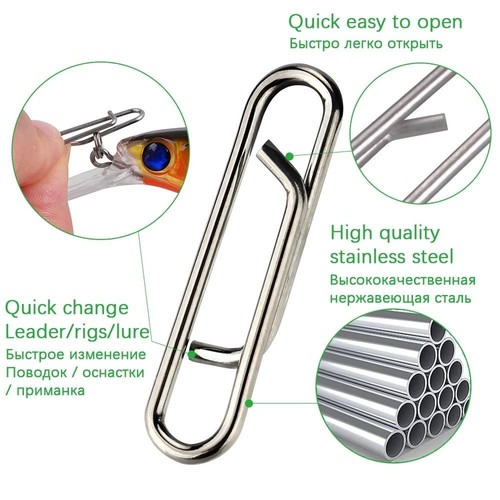 Connector Fishing Swivel Connector Lock Snap Connector Fishing Interlock Snap - Picture 9 of 15
