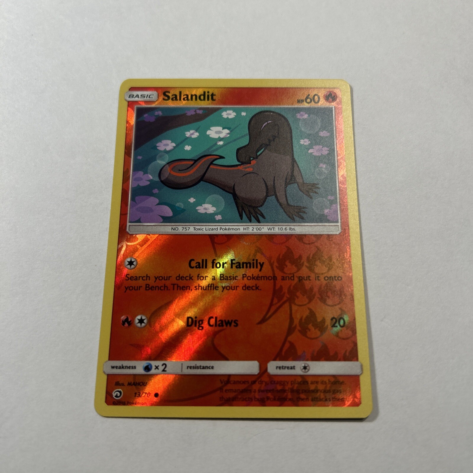 Pokémon TCG Card Salandit Dragon Majesty 13/70 Common Pokemon NM
