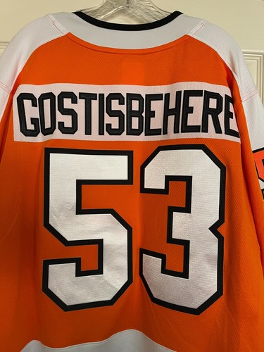 Camiseta deportiva de hockey para hombre Shayne Gostisbehere Philadelphia Flyers Fanatics talla mediana - Imagen 10 de 13