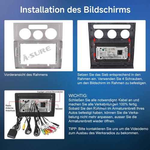 Android 14 Autoradio 2+32G Navi carplay für VW Touran 1T1 1T2 1T3 2003-2010 - Bild 13 von 16