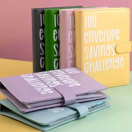 100 Envelope Challenge Budget Planner A5 Money Saving Cash Challenge Book