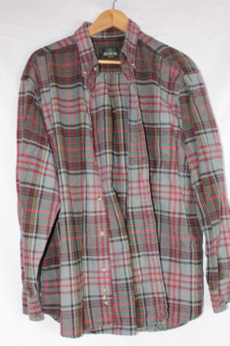 RedHead Shirt Adult Extra Large XL Black Red Flannel Button Up Mens Cotton - Picture 1 of 6