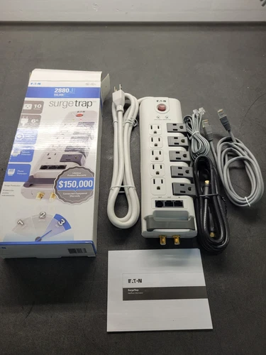 NEW NIB Eaton SULT10TC 10 Outlet Surge Protector.  Case of 5.