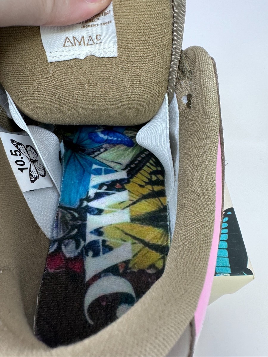 AMAC SB Butterfly Low Dunk Cherry Pink and Brown Stussy Men