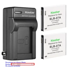 Kastar Battery Wall Charger for Samsung SLB-07A SLB-07B & Samsung TL225 Camera