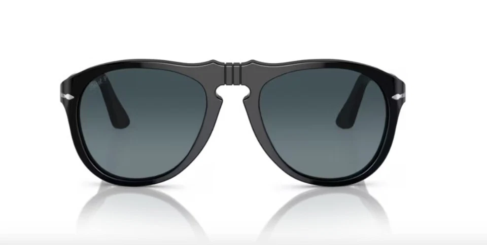 Persol PO 649 - 95/S3 - Occhiali da Sole - Nero/Blu Sfumato Polarizzato - Immagine 4 di 4