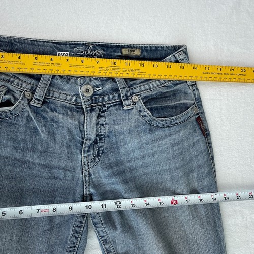 Silver Jeans Co. Suki Mid-Rise Bootcut Jeans Light Wash Denim Womens 29x32 - Picture 10 of 14
