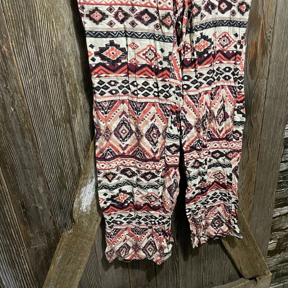 Toxik Mono Estampado Azteca Corte Bajo con Bolsillos! talla grande Foto 2 de 4