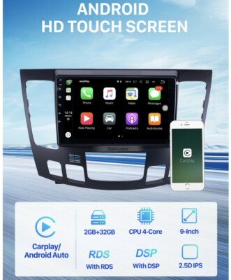 9 Inch Android - 2G+32G-10.0 HD Touchscreen GPS Navigation / Bluetooth / Camera 