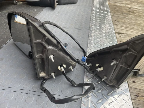 03-06 Silverado Black Textured Left LH,Right RH Power Door Mirror OEM WTY