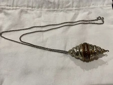 Vintage Locket Prayer Box Trinket Repousse Sterling Silver 28” Chain Necklace