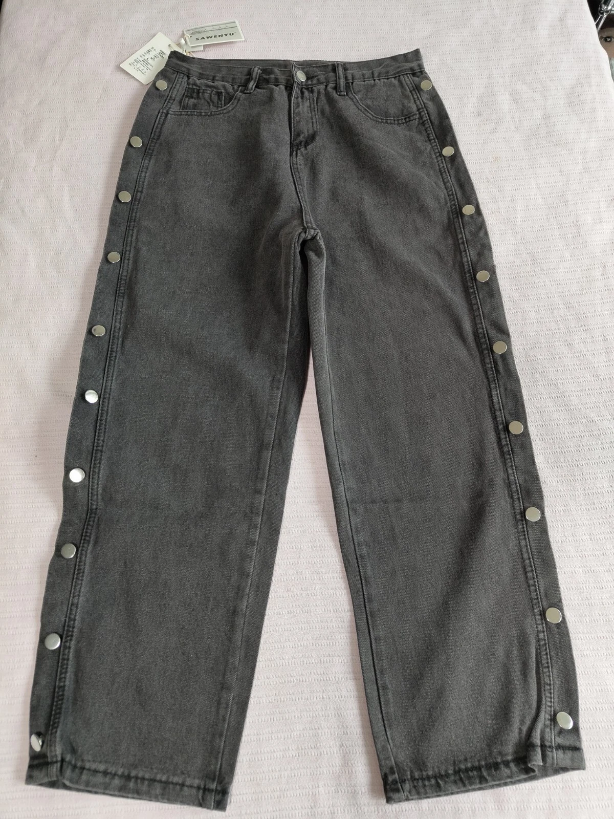 Jeans Hose Herren dunkelgrau, Gr. L