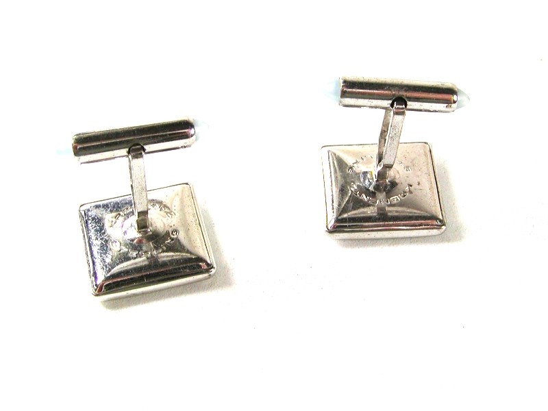 Boutons De Manchette Argent Sterling Initiale L H M - Vintage, Occasion Bon état