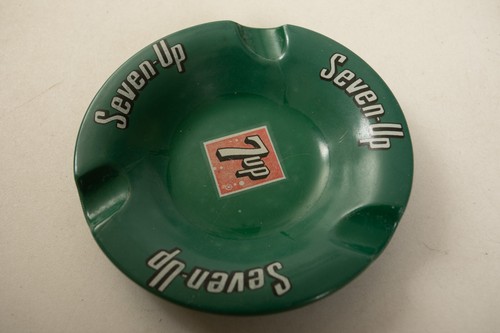 7up Mebel Green Ashtray (B4A-17/JSF6) Seven Up P8 Melamine Type 1960s Round - Picture 3 of 9