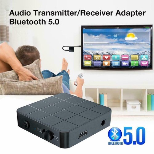2en1 Bluetooth 5.0 Transmetteur Récepteur pour TV Voiture Stéréo Adaptateur Sans Fil R1M8 - Photo 10/12