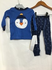 New Carter's Boys Penguin Pajama set Snug Fit Long Sleeve Pants Toddler U pick