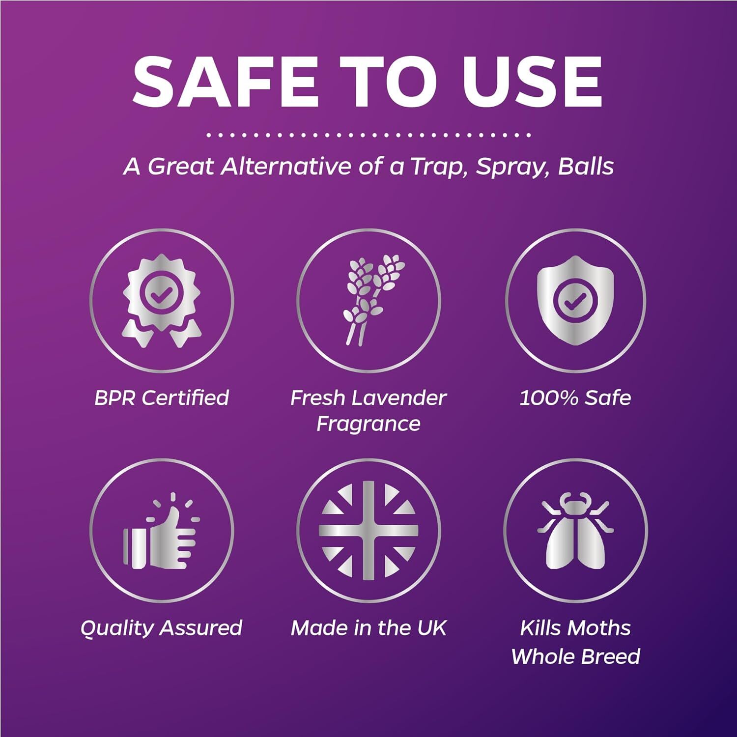 9 X Moth Killer Hangers for Wardrobes Moth Repellent Hangers Protect