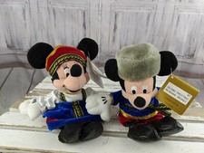 Disney snow mickey russian globetrotting beanie plush toy