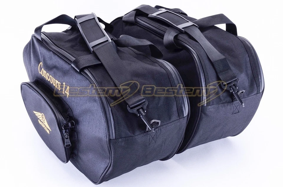 Kawasaki Concours 14 GTR1400 Alforja Estuche Lateral Forro Bolsas Regular Negro Foto 4 de 4