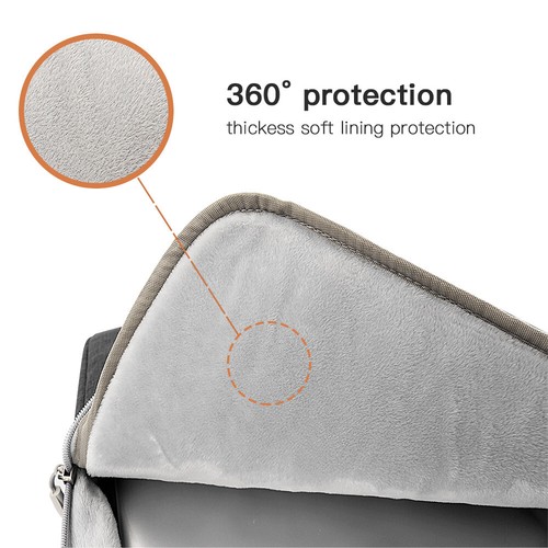 13.3-14"Two Pocket Laptop Briefcase Notebook Tablet Laptop Case Cover Sleeve - Afbeelding 7 van 19