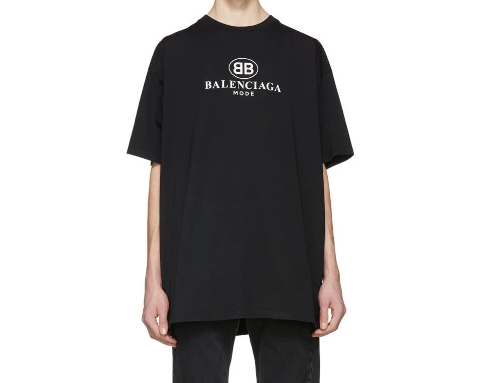 Balenciaga Pink Cotton Logo T-Shirt L Balenciaga