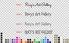 Custom Name Art Gallery Wall Sticker Decal Nursery Playroom Artwork Display