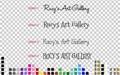 OZDECOCOMAU Custom Name Art Gallery Wall Sticker Decal Nursery Playroom Artwork Display