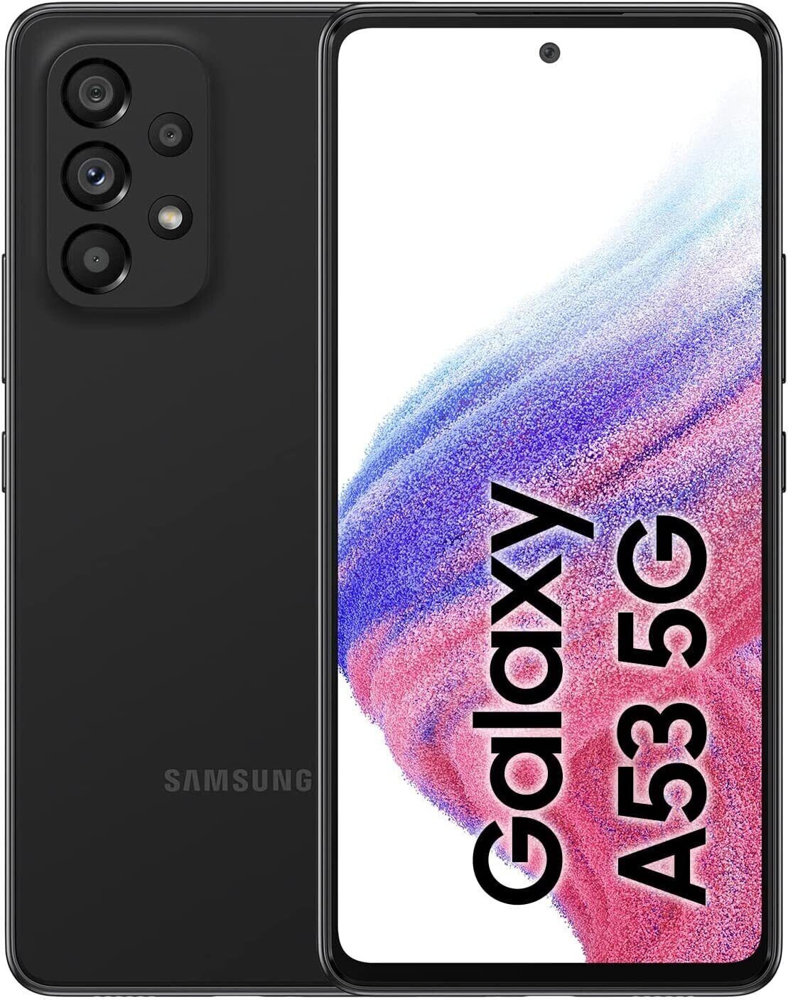 Samsung Galaxy A53 5G SM-A536B/DS Awesome Black 128GB Grade C UK 1 Year Warranty