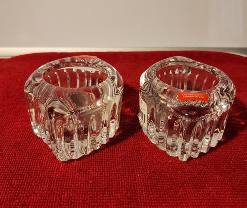 Decorative Votive Clear Candle Holder~Royal Suite Mikasa Set of 2 WX095/810 New - Picture 3 of 8