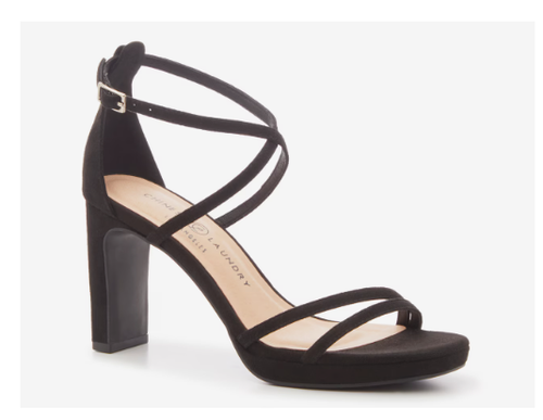 NWB Chinese Laundry Taryn Block Heels Women Black Dress Sandals TARYN Size 7 - 第 6/7 張圖片