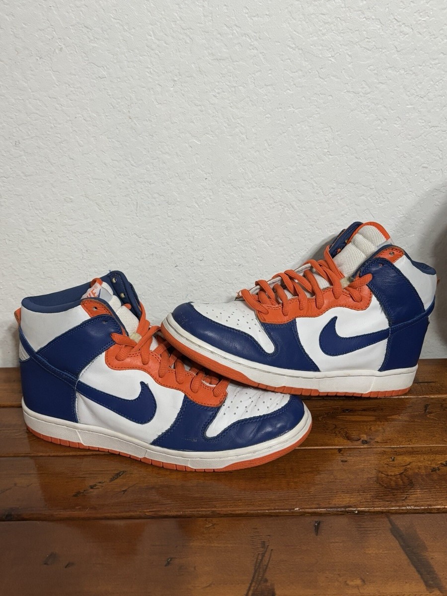 VTG Nike Dunk High Euro Knicks/Broncos 2003 Size 10 304717-141