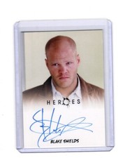 HEROES ARCHIVES BLAKE SHIELDS AUTOGRAPH 2010 RITTENHOUSE FLINT GORDON