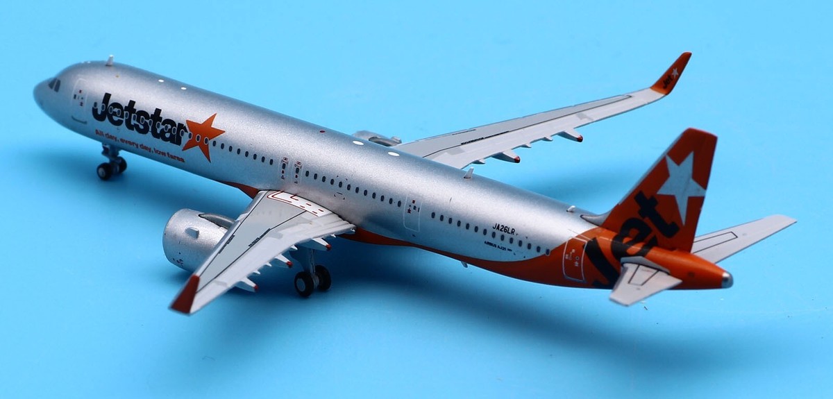 航空機・ヘリコプター JCWINGS Jetstar A321neo JA26LR 1/400 Jetstar Japan Airbus A321neo JA26LR NG Model 13052 Scale 1