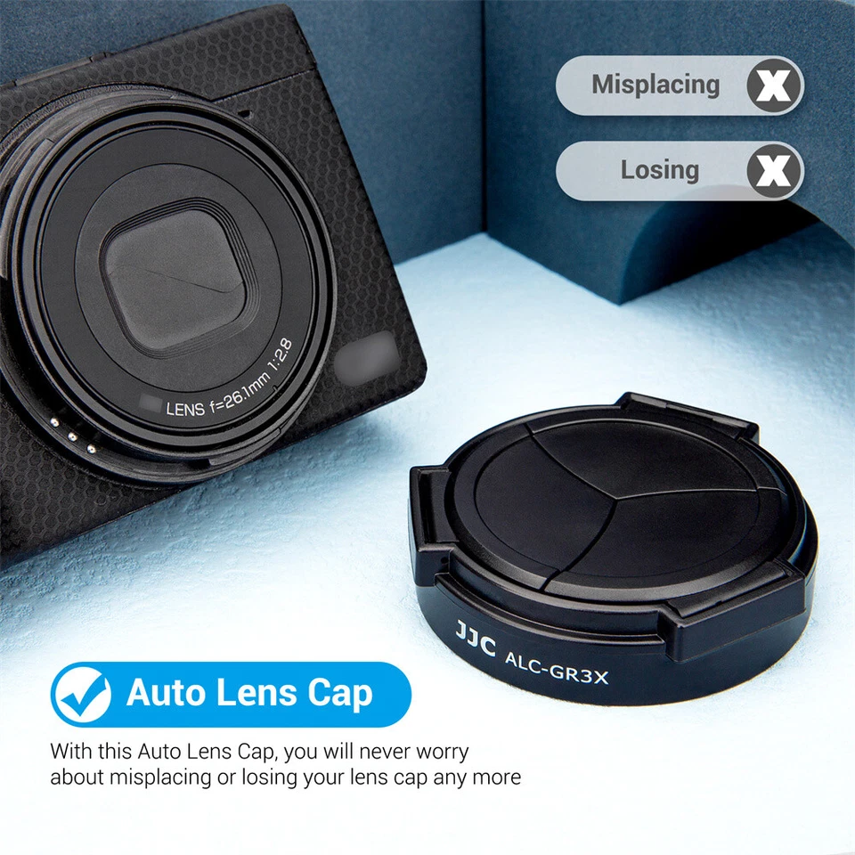 Auto Lens Cap Thump Up Grip Ring Cap Lens Filter for Ricoh GR3X GRIIIx GR III X - Image 2 of 4