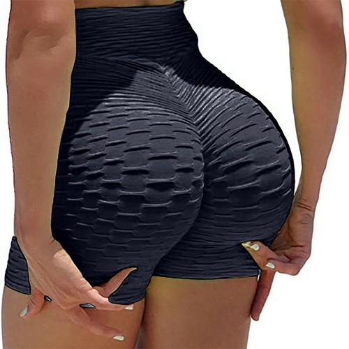 Women's High Waist Yoga Shorts Push Up Anti-Cellulite Gym Sports Hot Pants Fit - Picture 8 of 21