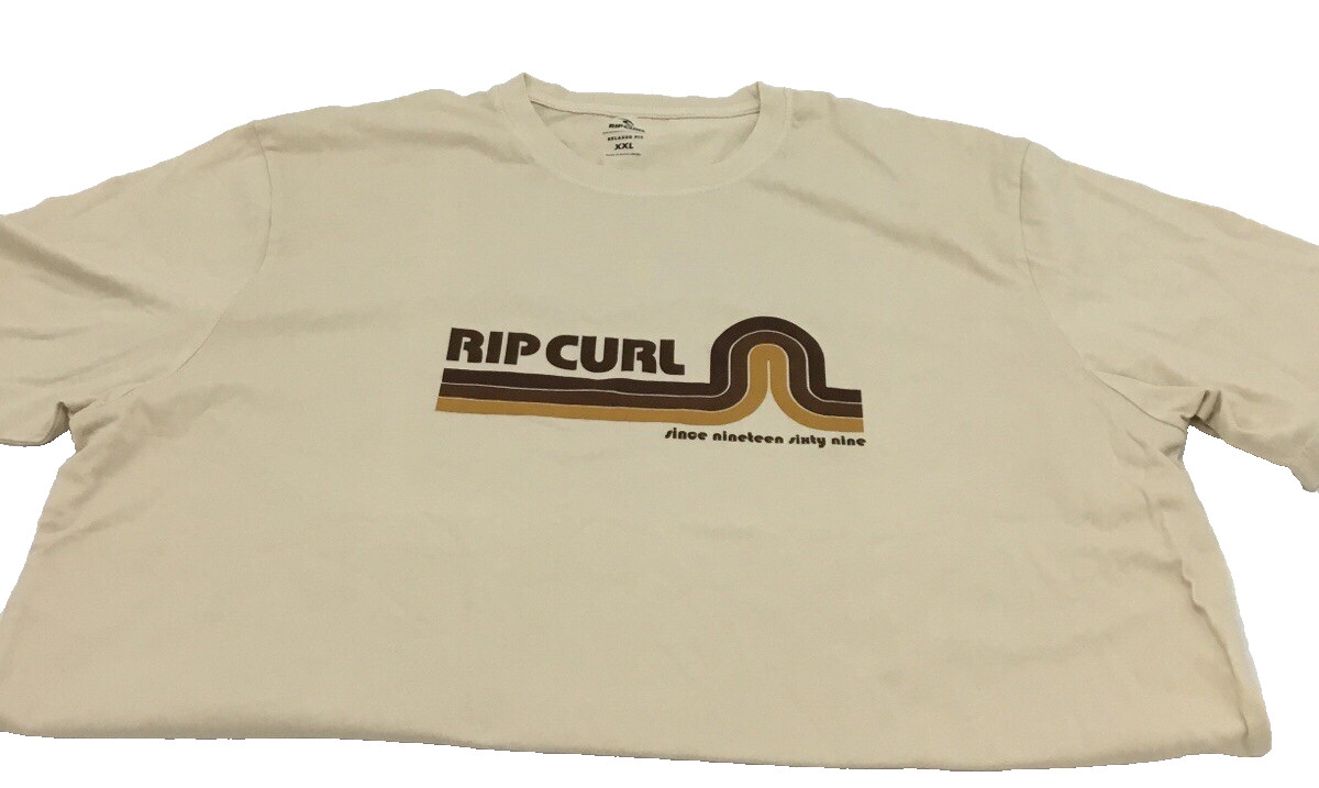 Мужская футболка RIP CURL с коротким рукавом бежевый XXL 3990₽
