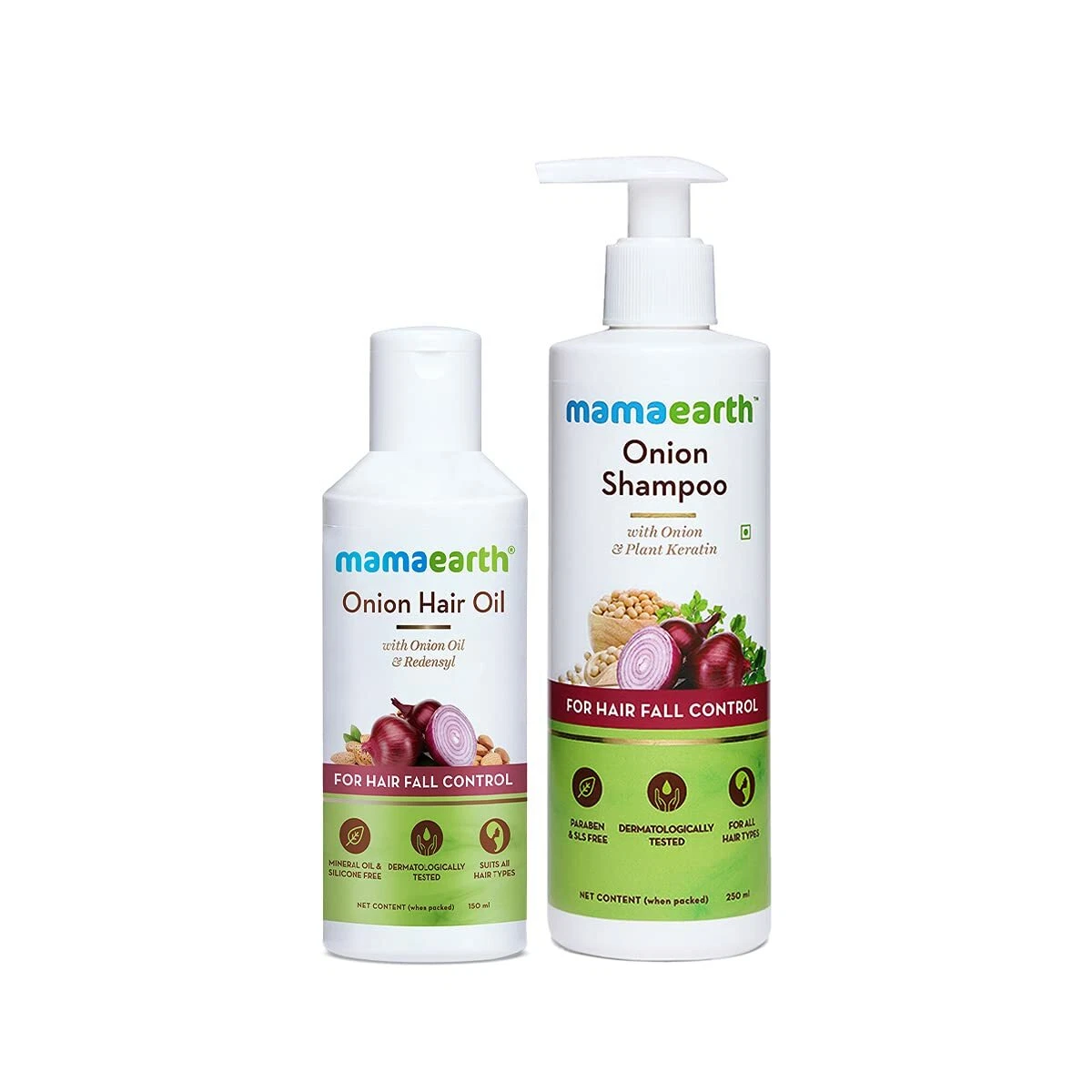 Mamaearth Anti Hair Fall Spa Range with Onion Hair Oil Onion