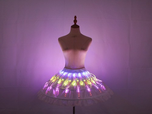 LED Luminoso Ballet Performance Disfraz Baile Fiesta Espectáculo Color Vestido Degradado - Imagen 16 de 22